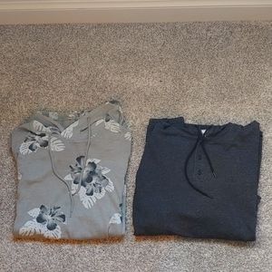 Two men's hoodies